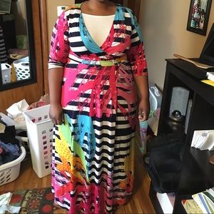 Gorgeous Wrap Style Maxi Dress